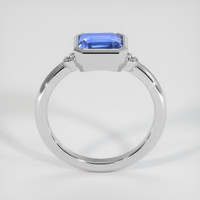 3.04 Ct. Blue Sapphire Ring, 10K White Gold 3
