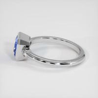 3.04 Ct. Blue Sapphire Ring, 10K White Gold 4