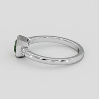 0.99 Ct. Yellowish Green Sapphire Ring, 10K White Gold 4