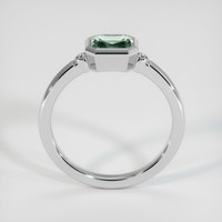 1.15 Ct. Green Sapphire Ring, 10K White Gold 3