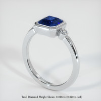 1.57 Ct. Sapphire Ring, 14K White Gold 2