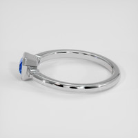 0.68 Ct. Blue Sapphire Ring, 14K White Gold 4