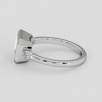 1.99 Ct. Greenish Yellow Chrysoberyl Ring, 14K White Gold 4
