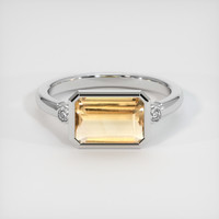 2.94 Ct. Gemstone Ring, 14K White Gold 1