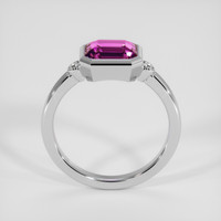 2.54 Ct. Purplish Pink Rhodolite Garnet Ring, 14K White Gold 3