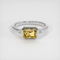 1.77 Ct. Gemstone Ring, 14K White Gold 1