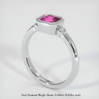 1.22 Ct. Sapphire Ring, 14K White Gold 2