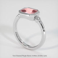 1.68 Ct. Sapphire Ring, 14K White Gold 2