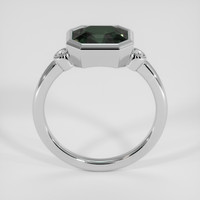 2.14 Ct. Bluish Green Sapphire Ring, 14K White Gold 3