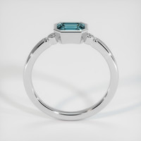 0.91 Ct. Sapphire Ring, 14K White Gold 3