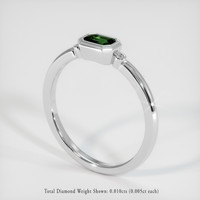 0.44 Ct. Bi Color Sapphire Ring, 14K White Gold 2