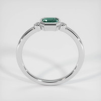 0.64 Ct. Green Sapphire Ring, 14K White Gold 3