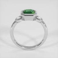 1.10 Ct. Bluish Green Sapphire Ring, 14K White Gold 3