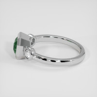 1.10 Ct. Bluish Green Sapphire Ring, 14K White Gold 4