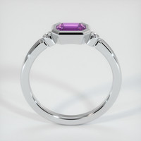 0.64 Ct. Sapphire Ring, 14K White Gold 3