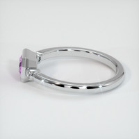 0.64 Ct. Sapphire Ring, 14K White Gold 4