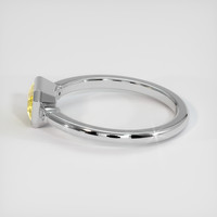 1.29 Ct. Yellow Sapphire Ring, 14K White Gold 4