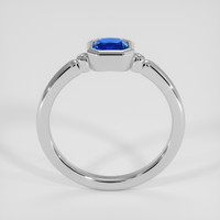0.68 Ct. Blue Sapphire Ring, 18K White Gold 3