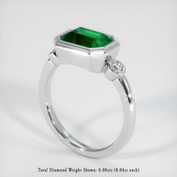 1.93 Ct. Emerald Ring, 18K White Gold 2