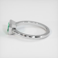 0.88 Ct. Emerald Ring, 18K White Gold 4