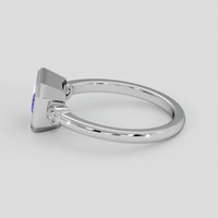 2.13 Ct. Violetish Blue Tanzanite Ring, 18K White Gold 4