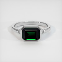 2.04 Ct. Gemstone Ring, 18K White Gold 1