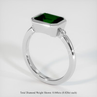 2.04 Ct. Gemstone Ring, 18K White Gold 2