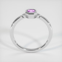 0.42 Ct. Purple Sapphire Ring, 18K White Gold 3