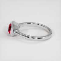1.55 Ct. Ruby Ring, 18K White Gold 4