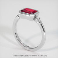 1.62 Ct. Ruby Ring, 18K White Gold 2