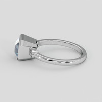 3.07 Ct. Bi Color Sapphire Ring, 18K White Gold 4