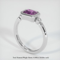 1.31 Ct. Sapphire Ring, 18K White Gold 2