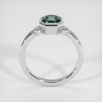 1.75 Ct. Bluish Green Sapphire Ring, 18K White Gold 3