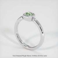 1.15 Ct. Sapphire Ring, 18K White Gold 2