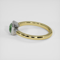 1.29 Ct. Green Sapphire Ring, 14K White & Yellow 4