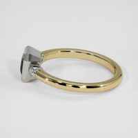 0.87 Ct. Bluish Green Sapphire Ring, 14K White & Yellow 4