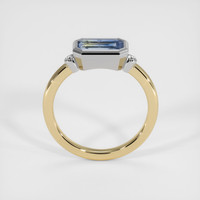 1.52 Ct. Bi Color Sapphire Ring, 14K White & Yellow 3