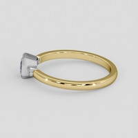 0.80 Ct. Purple Sapphire Ring, 18K White & Yellow 4