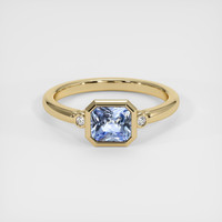 1.16 Ct. Blue Sapphire Ring, 10K Yellow Gold 1