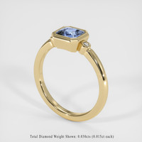 1.16 Ct. Blue Sapphire Ring, 10K Yellow Gold 2