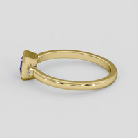 0.92 Ct. Bluish Purple Sapphire Ring, 10K Yellow Gold 4