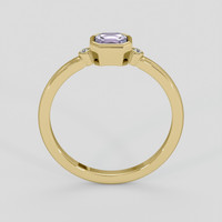 0.80 Ct. Purple Sapphire Ring, 10K Yellow Gold 3
