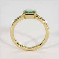 1.15 Ct. Green Sapphire Ring, 10K Yellow Gold 3
