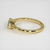 1.15 Ct. Green Sapphire Ring, 10K Yellow Gold 4
