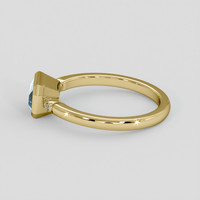 2.01 Ct. Greenish Blue Sapphire Ring, 10K Yellow Gold 4