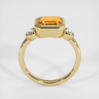 2.53 Ct. Yellowish Orange Sapphire Ring, 10K Yellow Gold 3