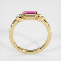 0.68 Ct. Pink Sapphire Ring, 14K Yellow Gold 3