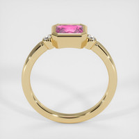 1.23 Ct. Pink Sapphire Ring, 14K Yellow Gold 3