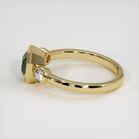 1.55 Ct. Green Sapphire Ring, 14K Yellow Gold 4
