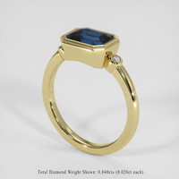 1.93 Ct. Blue Sapphire Ring, 14K Yellow Gold 2